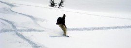 powder snowboarding
