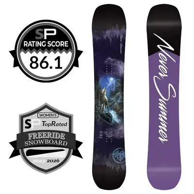 Never Summer Womens PT3 FR Snowboard Review 2025-2026