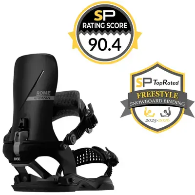 Rome Katana AW FASE Snowboard Bindings Review 2025-2026 Rome Katana AW FASE Snowboard Bindings Review 2025-2026