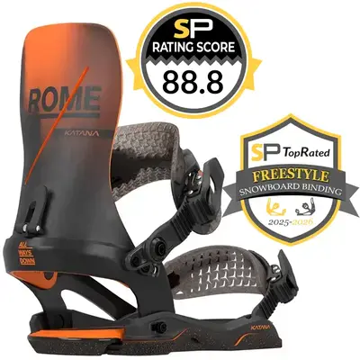 Rome Katana AW Snowboard Bindings Review 2025-2026 Rome Katana AW Snowboard Bindings Review 2025-2026